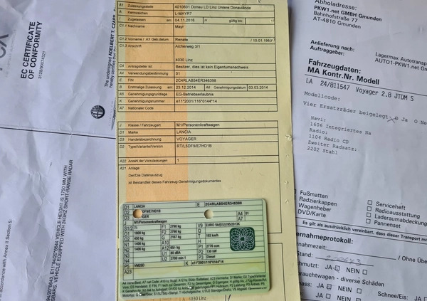 Lancia Voyager cena 61999 przebieg: 200473, rok produkcji 2014 z Miłakowo małe 781